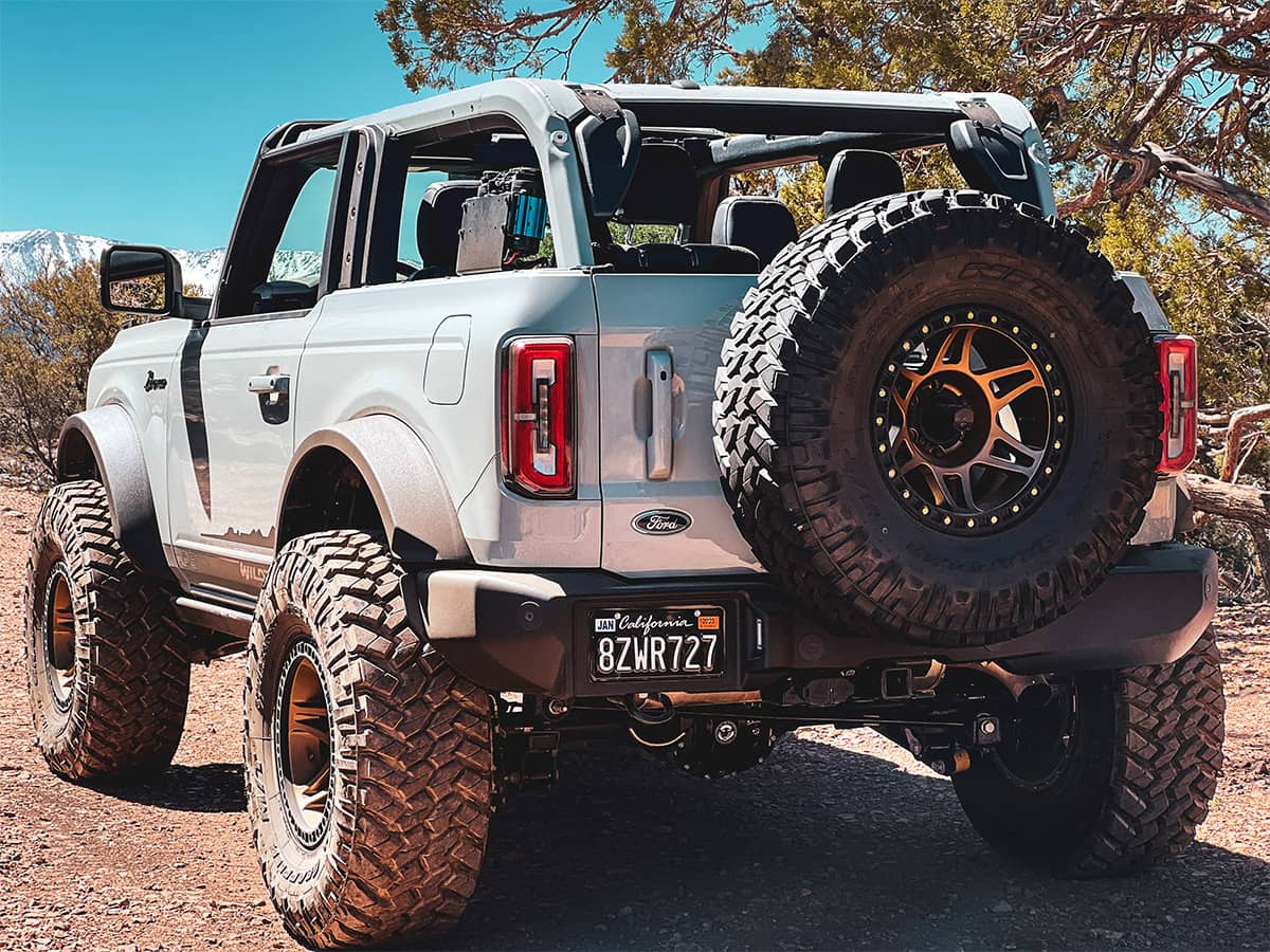 2022 Ford Bronco Wildtrak with aftermarket off-road mods and 37 inch tires