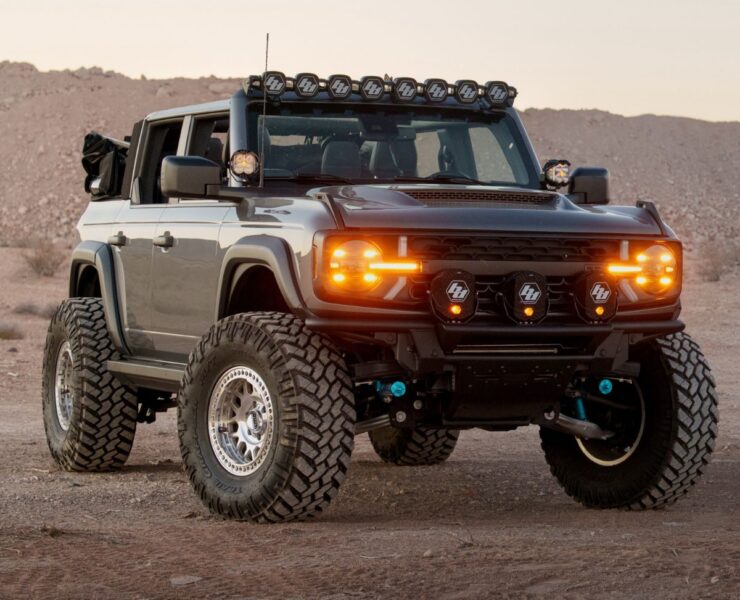 Bronco 6G with Morimoto XB led headlights white DRL