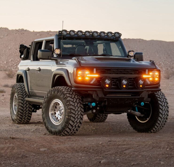 Bronco 6G with Morimoto XB led headlights white DRL