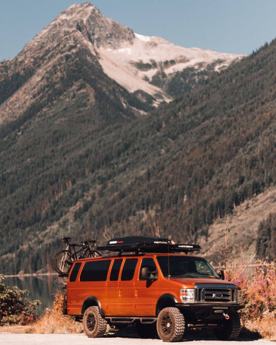 Ford E350 offroad adventures in Alaska