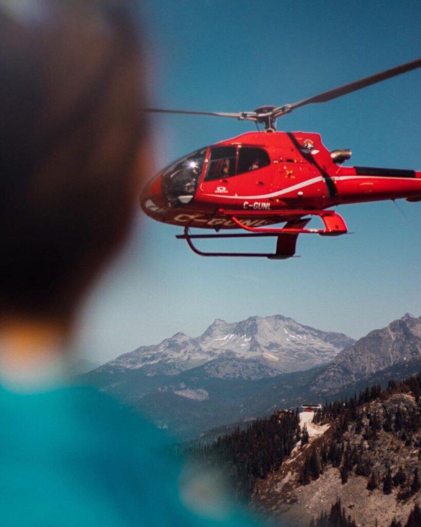 Helicopter in Alaska