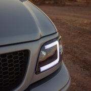 Spyder black custom headlights