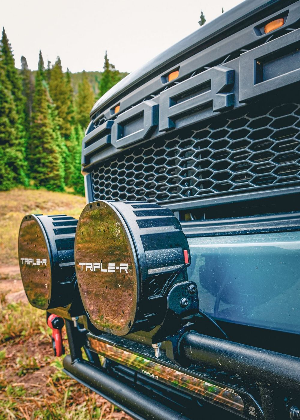 Ford Maverick front grille with Tripler Lights Sentinel Elite 7