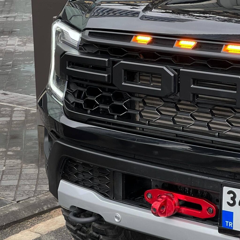 Raptor style Amber LED lights and grille