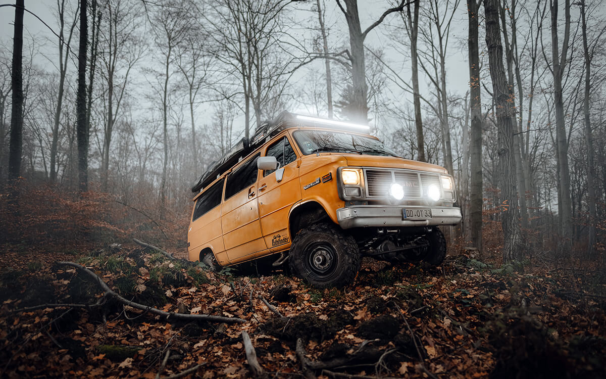 GMC Vandura Pathfinder off-roading and overlanding