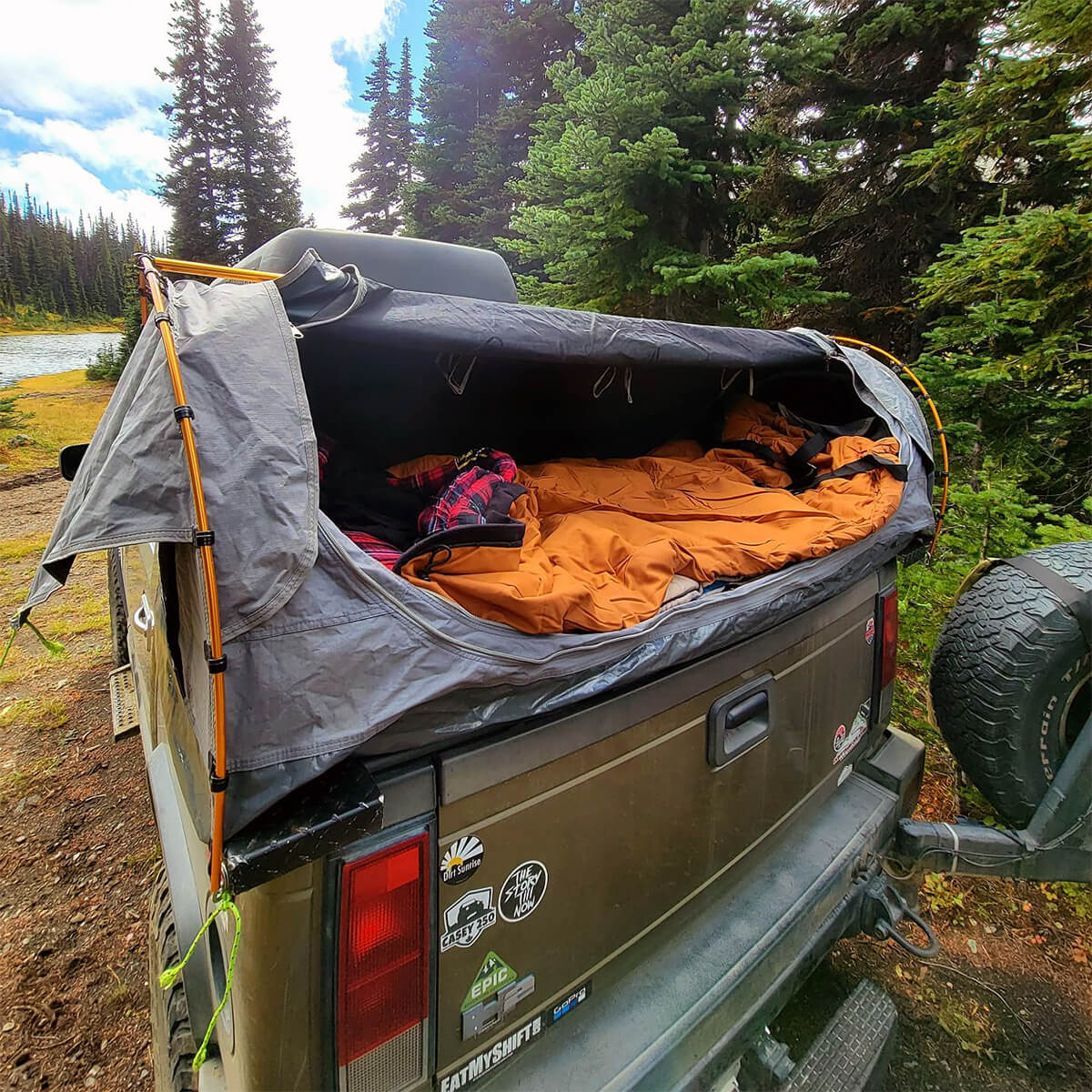 Hummer H2 Bed mount sleeping tent