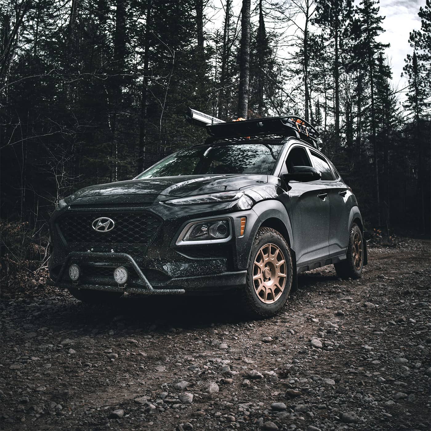 First Ever Lifted Hyundai Kona Off road Adventure Build ...