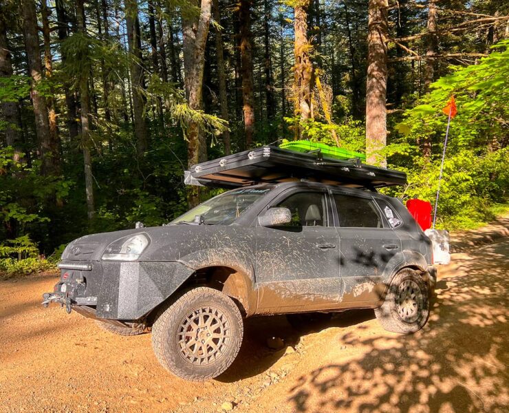 Surprising Hyundai Tucson Offroad Build with a Lift and 29" A/T Tires