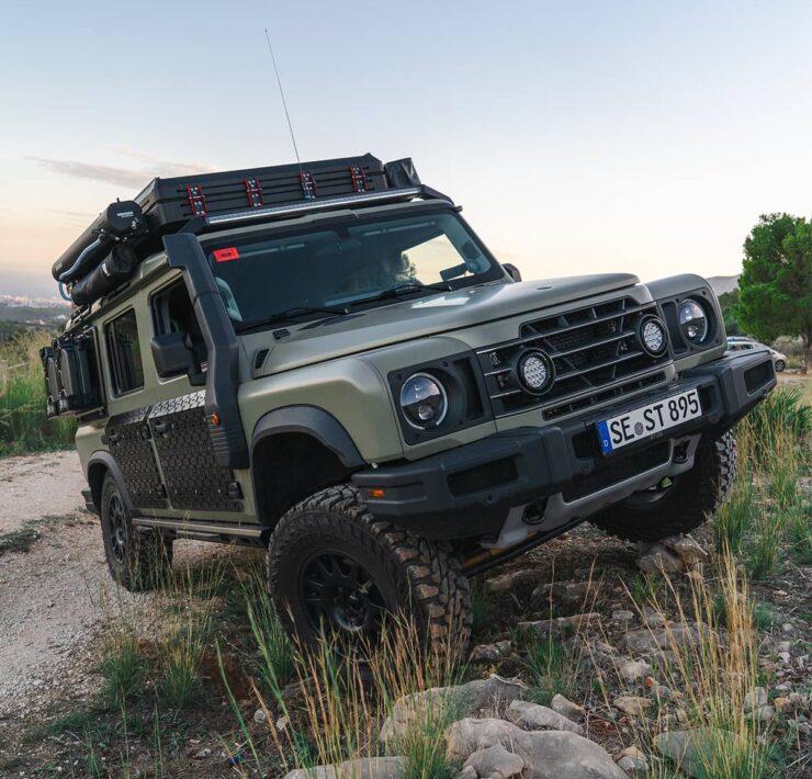 Ineos Grenadier off road build with overland accessories