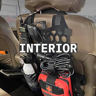 Interior accessories, gadgets and organizers for overland and off-road vehicles
