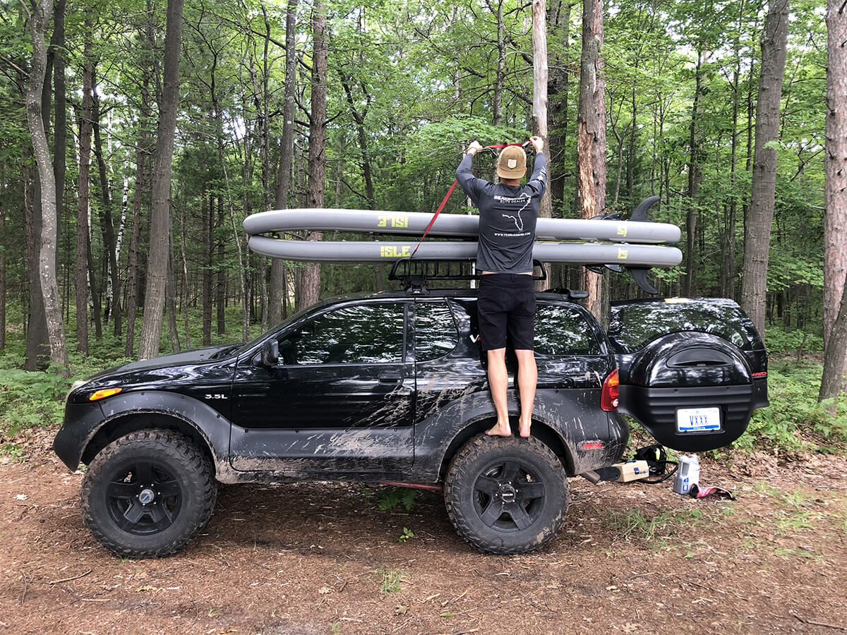 isuzu vehicross barn door