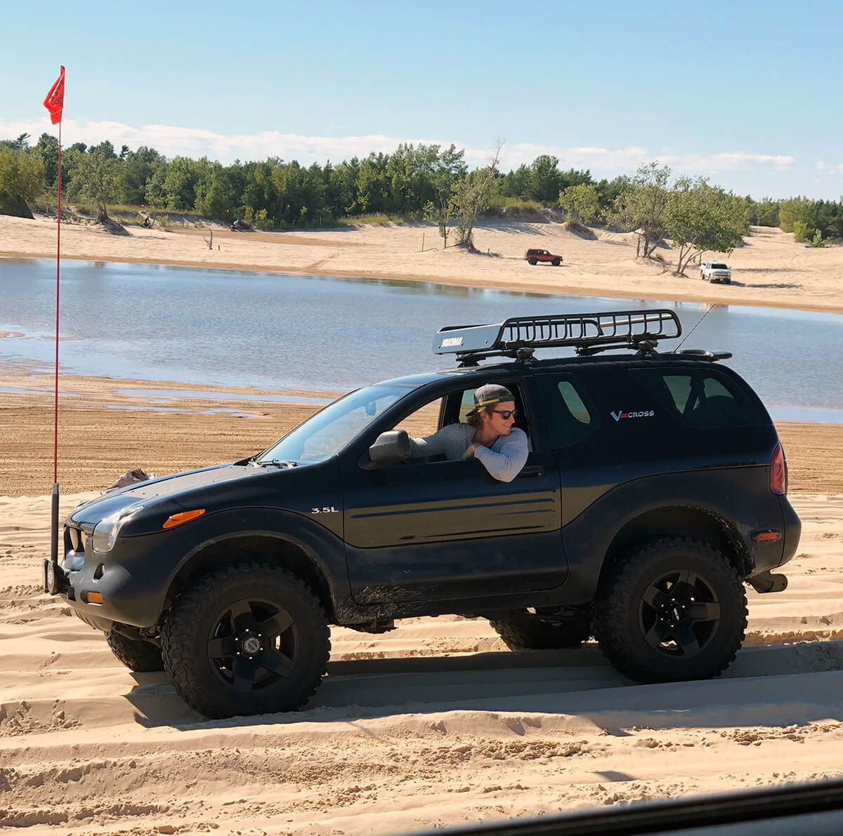 Isuzu Vehicross offroading