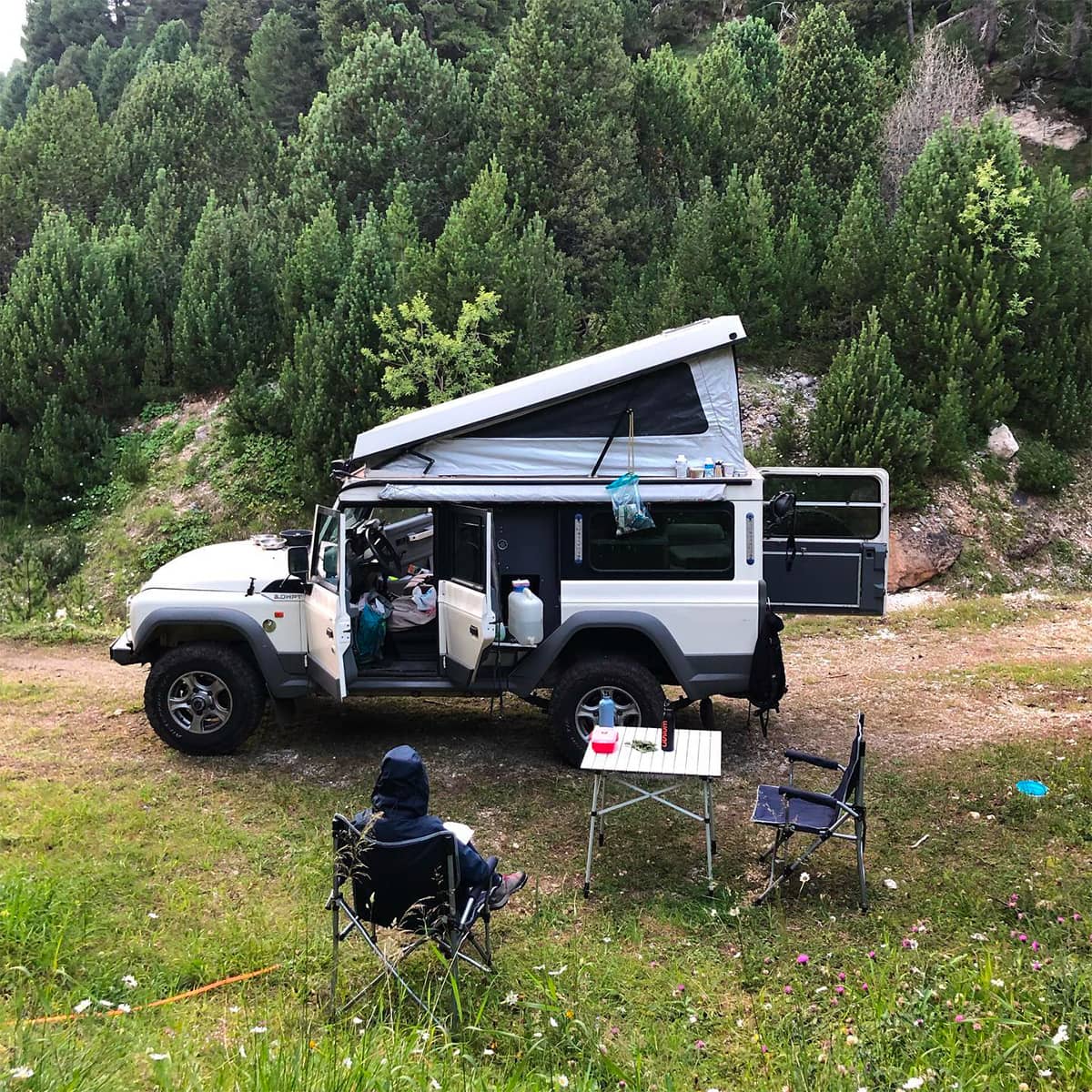 Camping in Iveco Massif