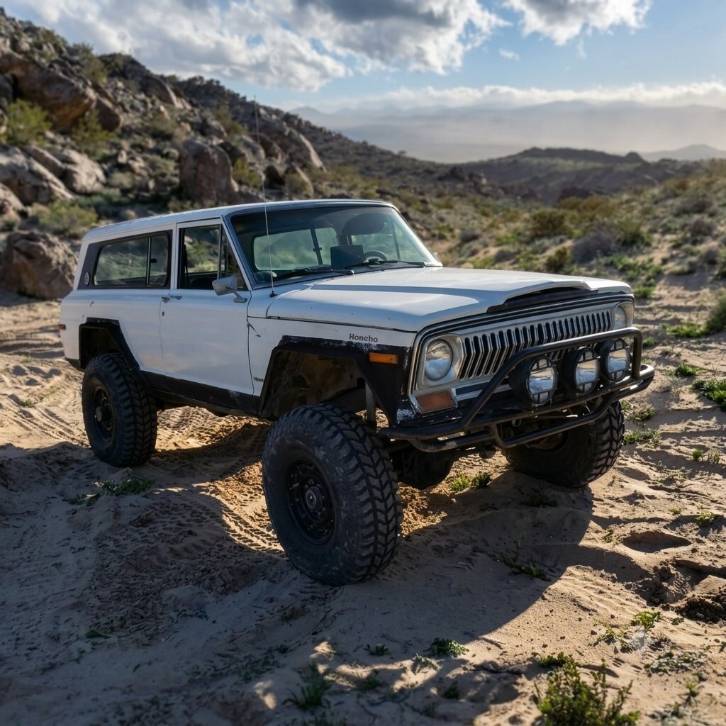 Custom tube fenders and the prerunner-style tubular bumper with a hoop
