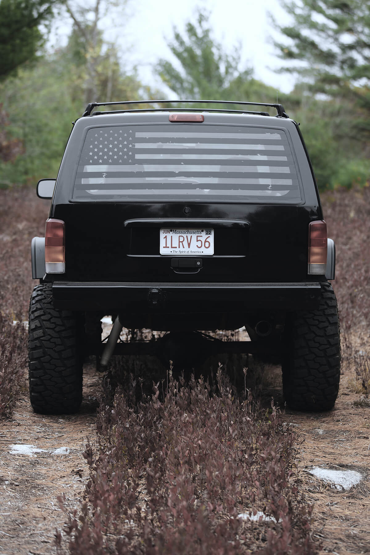 American flag window tint