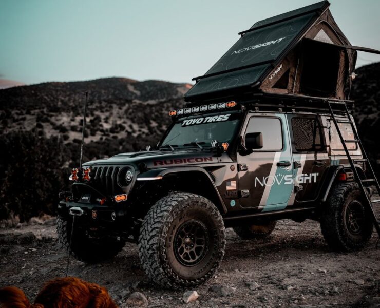Jeep Wrangler JL Rubicon overland build with a Zebra Roof Top Tent