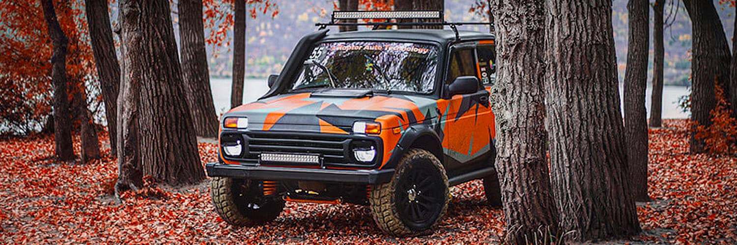 Lada off road builds with oversized wheels and 4x4 upgrades