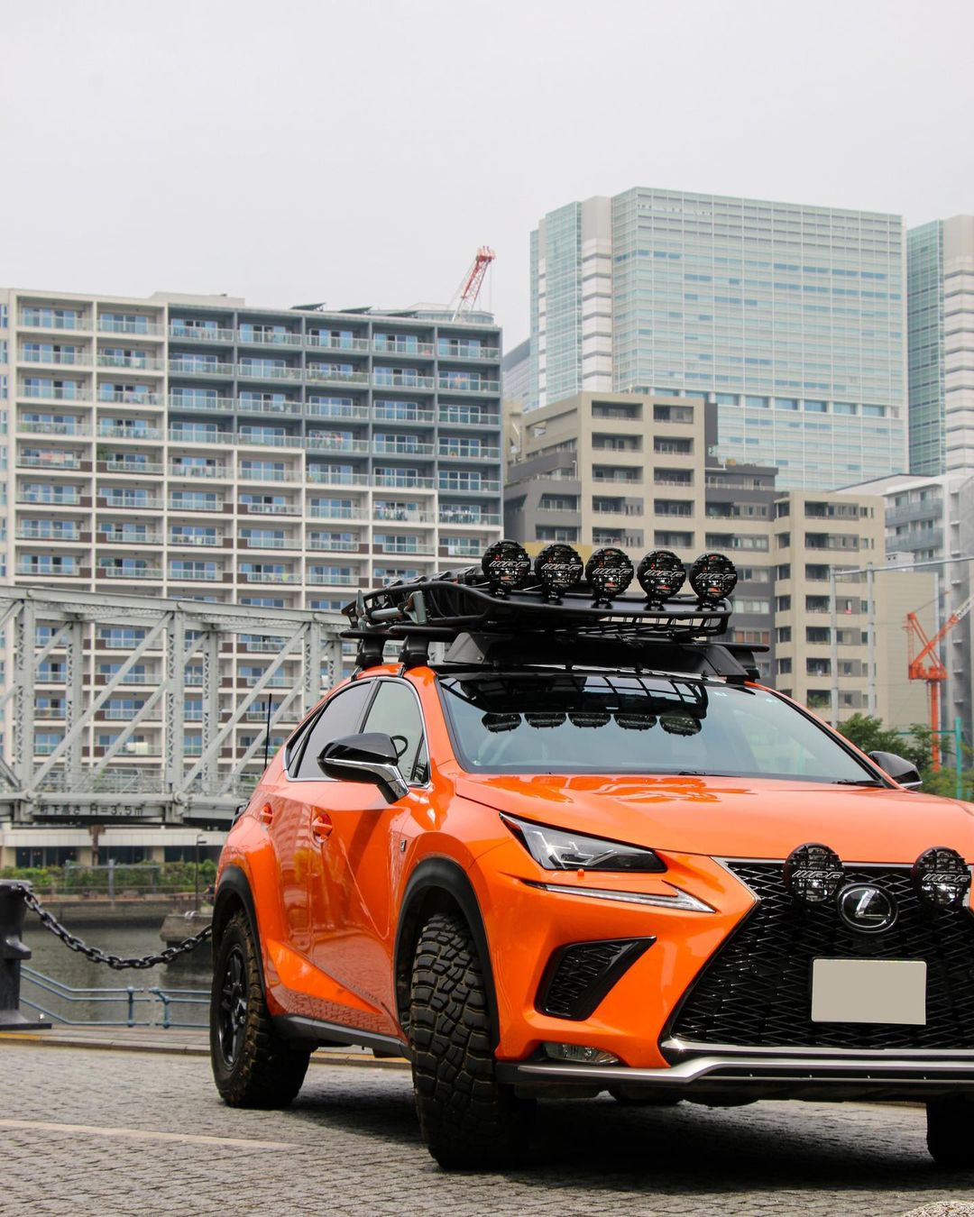 Modified Lexus NX300 F-sport with A/T M/T tires