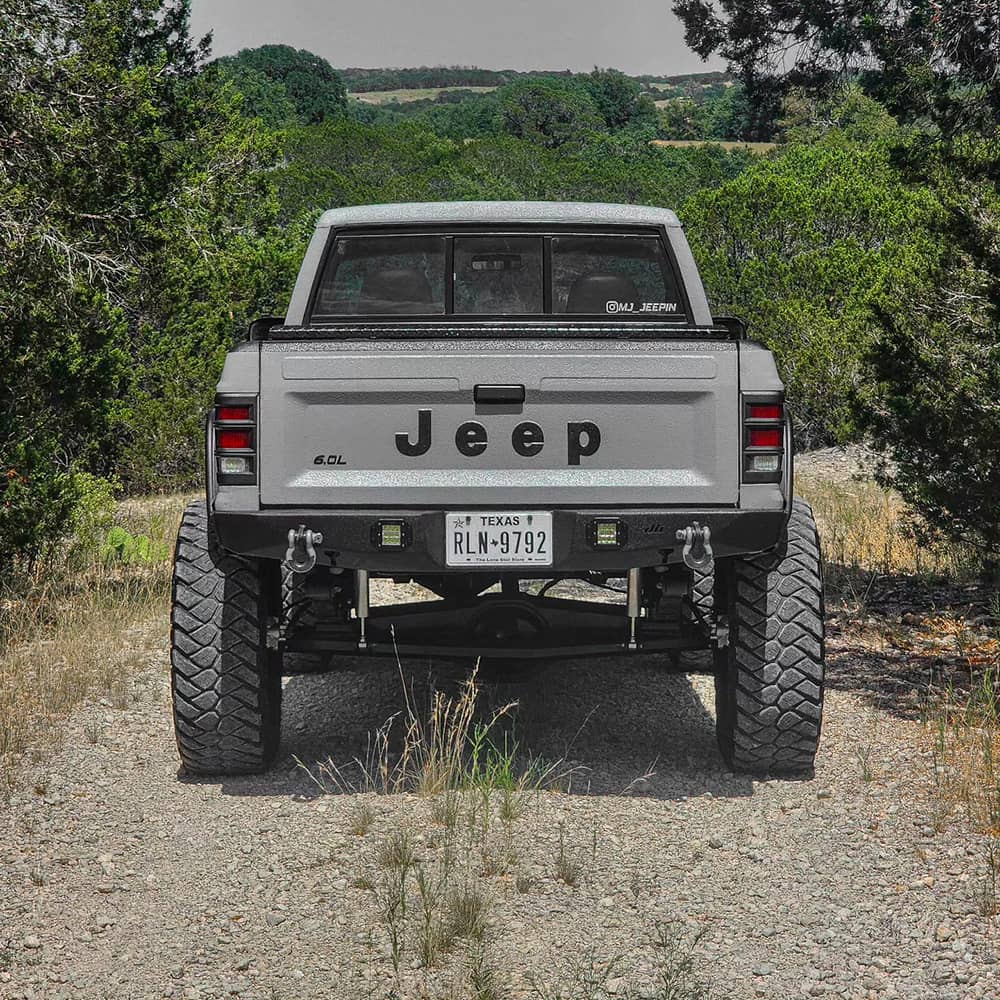 Custom Jeep Comanche MJ with Dirtbound rear diy off road bumper