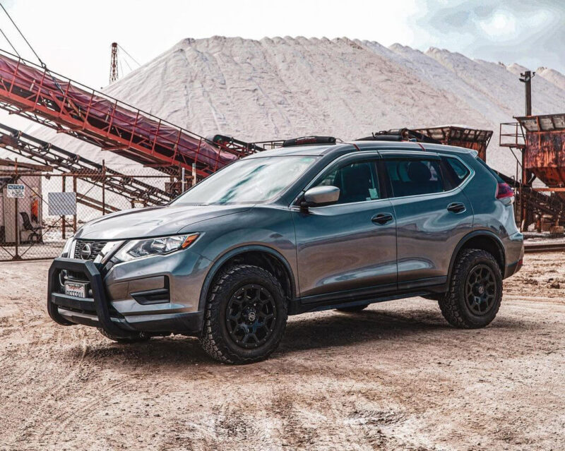 Lifted Nissan Rogue with Off-road Mods and 245/65R17 BFG Tires ...