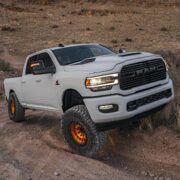 Lifted Ram 2500 with KMC KM445 Beadlock Wheels and 37” tires