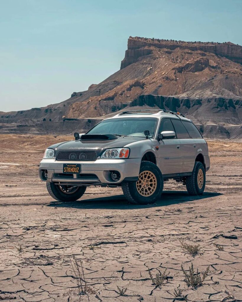 2004 Subaru outback off roading in the canyons