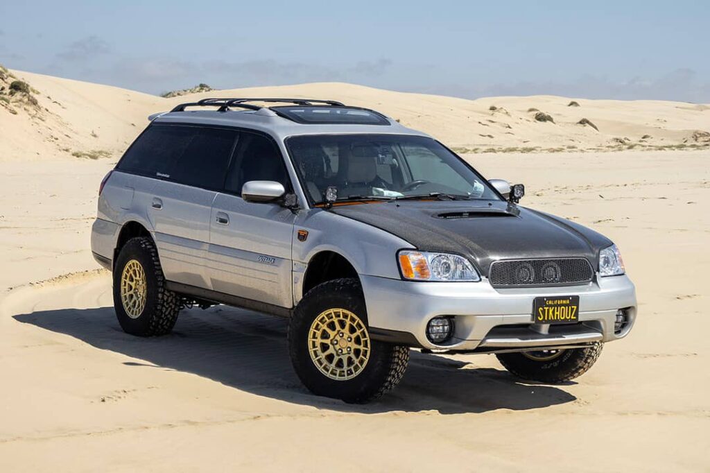 2004 Subaru outback off roading in the desert