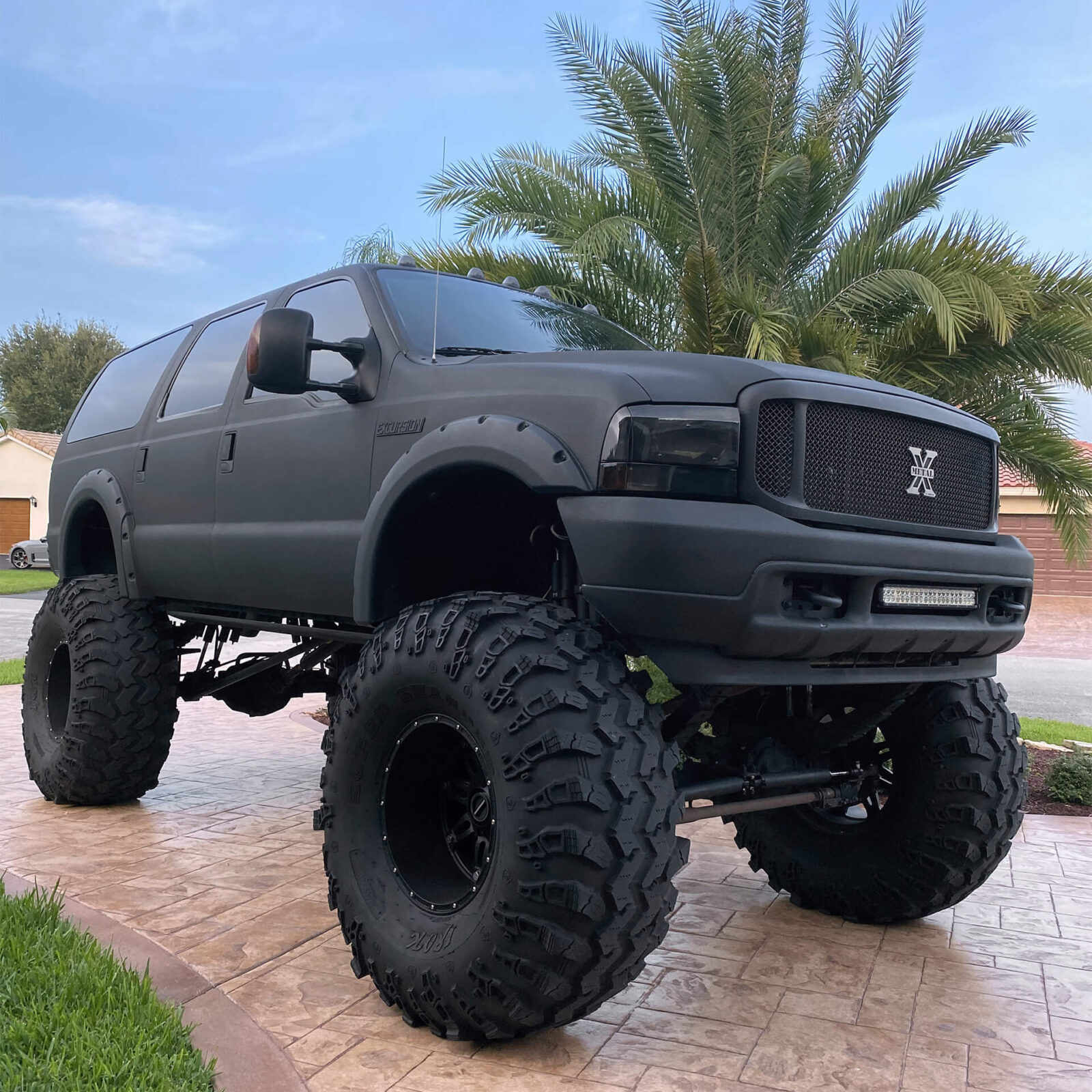 Lifted 2004 Ford Excursion Monster Truck On 49” Super Swampers