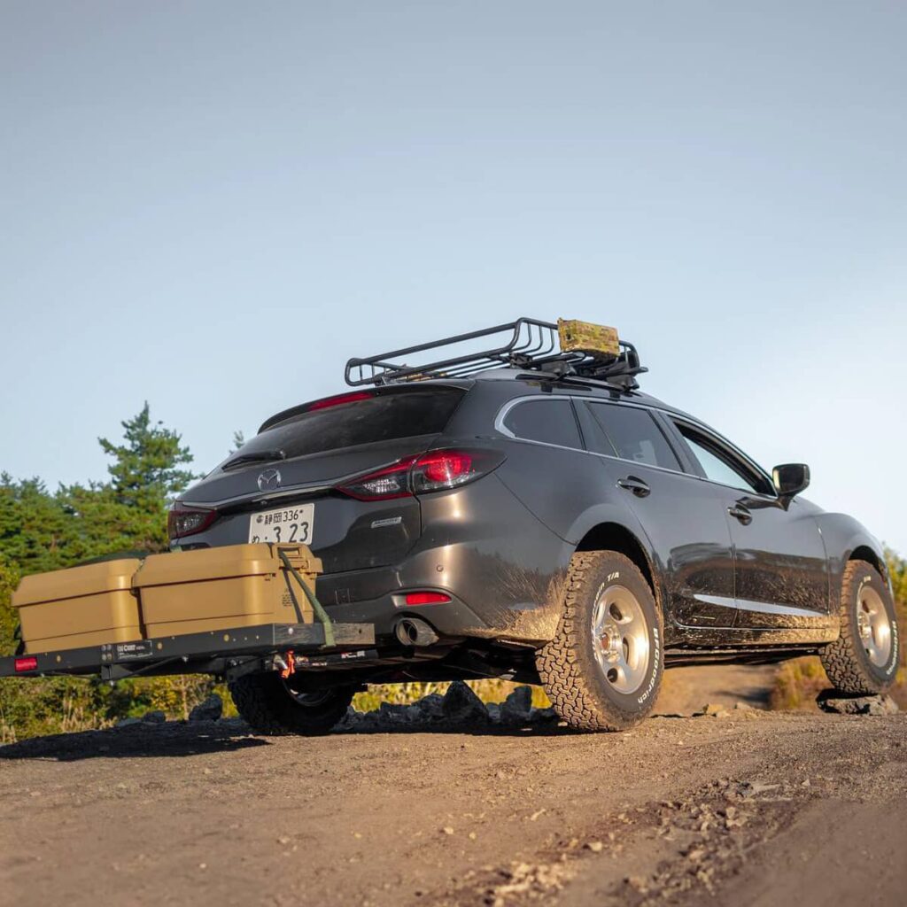 Mazda 6 hitch mount cargo rack and roof rack