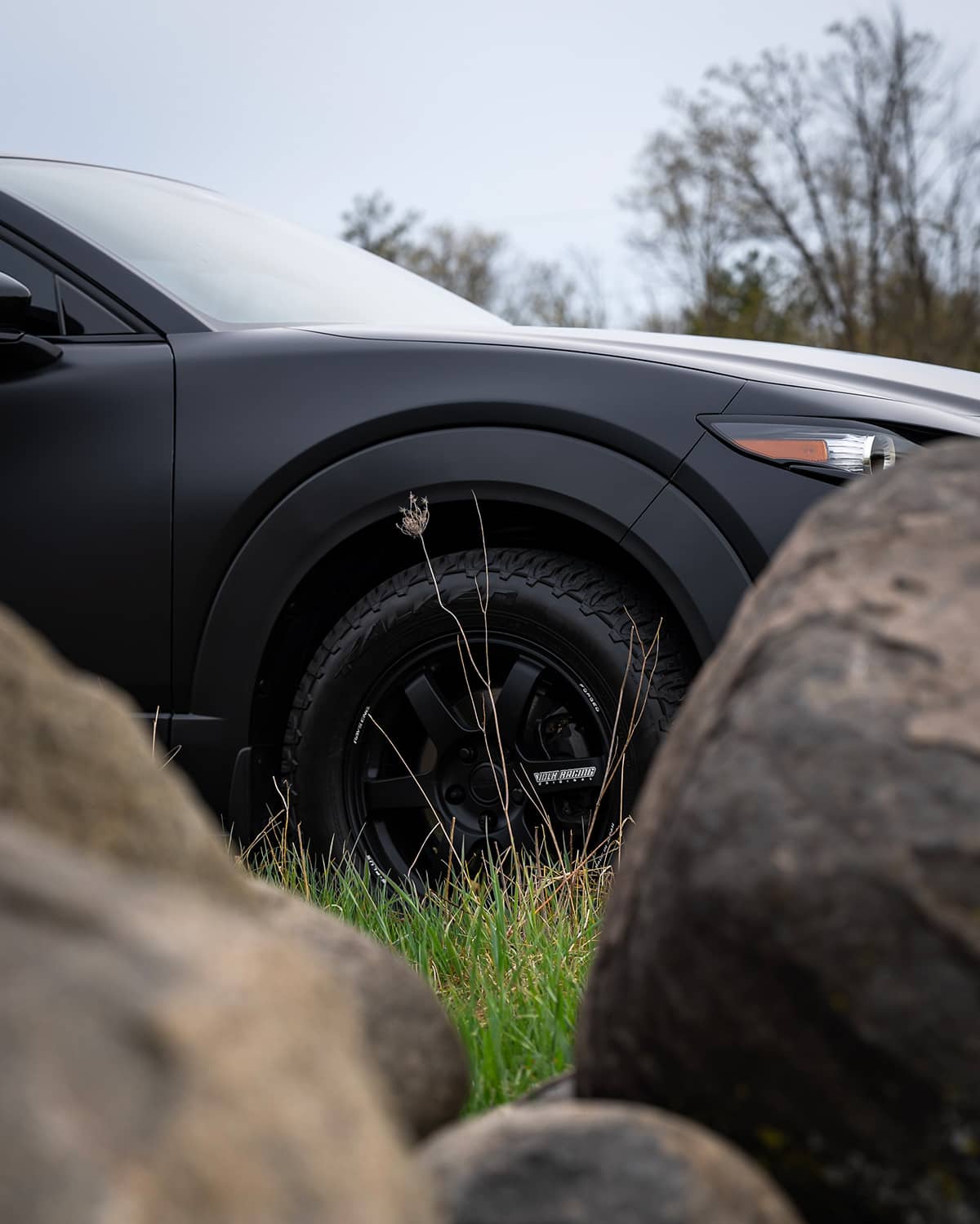 Blacked out wheels on Mazda CX30
