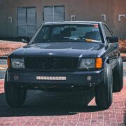 Black Lifted Mercedes 560SEC C126 Coupe Off road Build For Desert Action