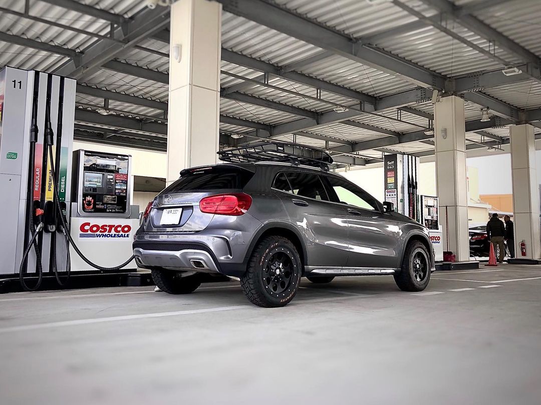 Lifted Mercedes GLA crossover