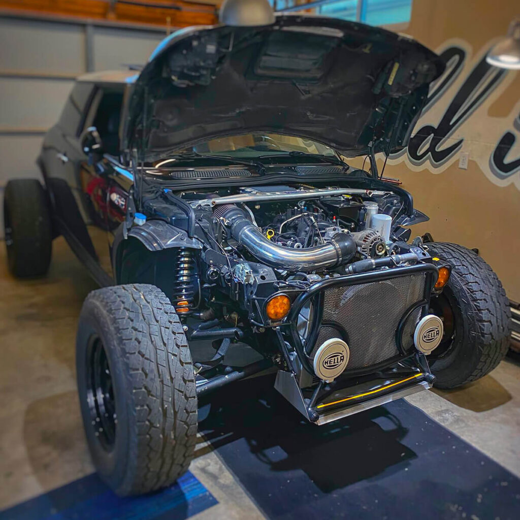 Mini cooper R53 with a 5.3L LS V8 engine swap