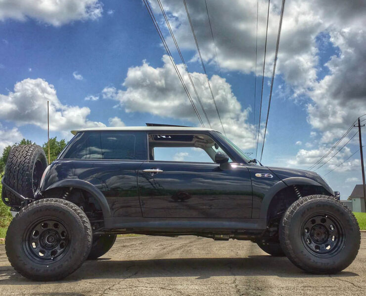 Lifted Mini Cooper off road build on 33" tires