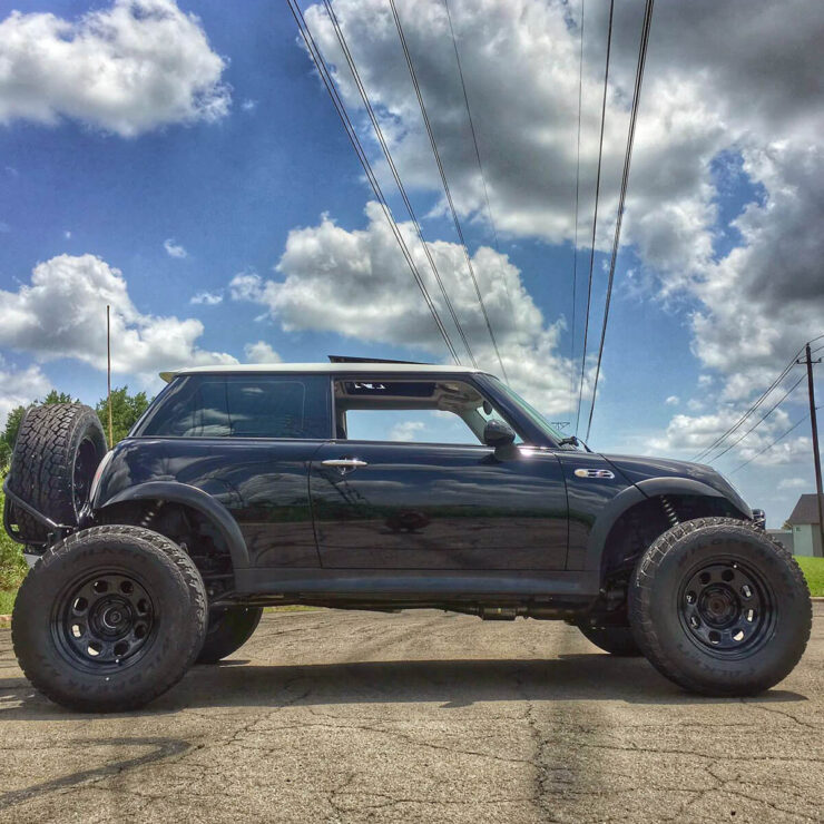 Lifted Mini Cooper off road build on 33" tires