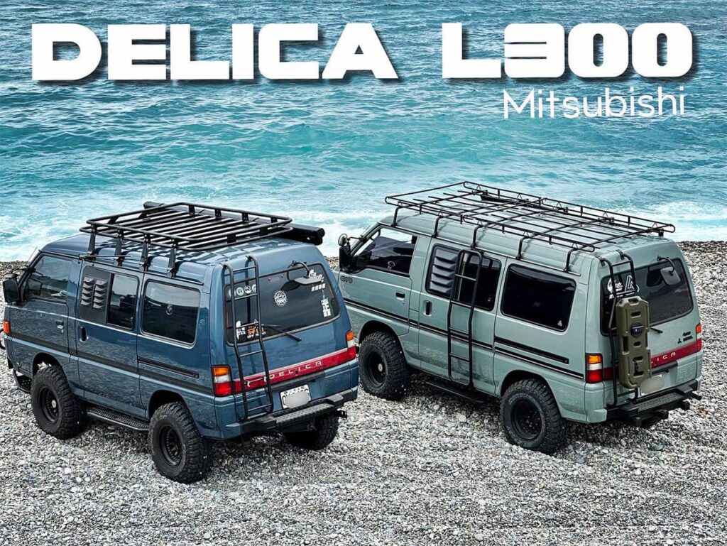 Lifted Mitsubishi Delica L300 Overland Minivan with Pajero 4WD