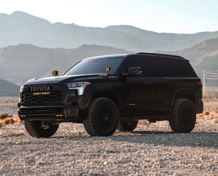 New 2023 Toyota Sequoia Lifted on 35 Inch Tires With Off-road Mods