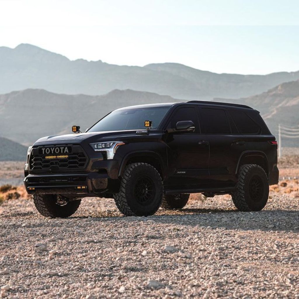 New 2023 Toyota Sequoia Lifted on 35 Inch Tires With Off-road Mods