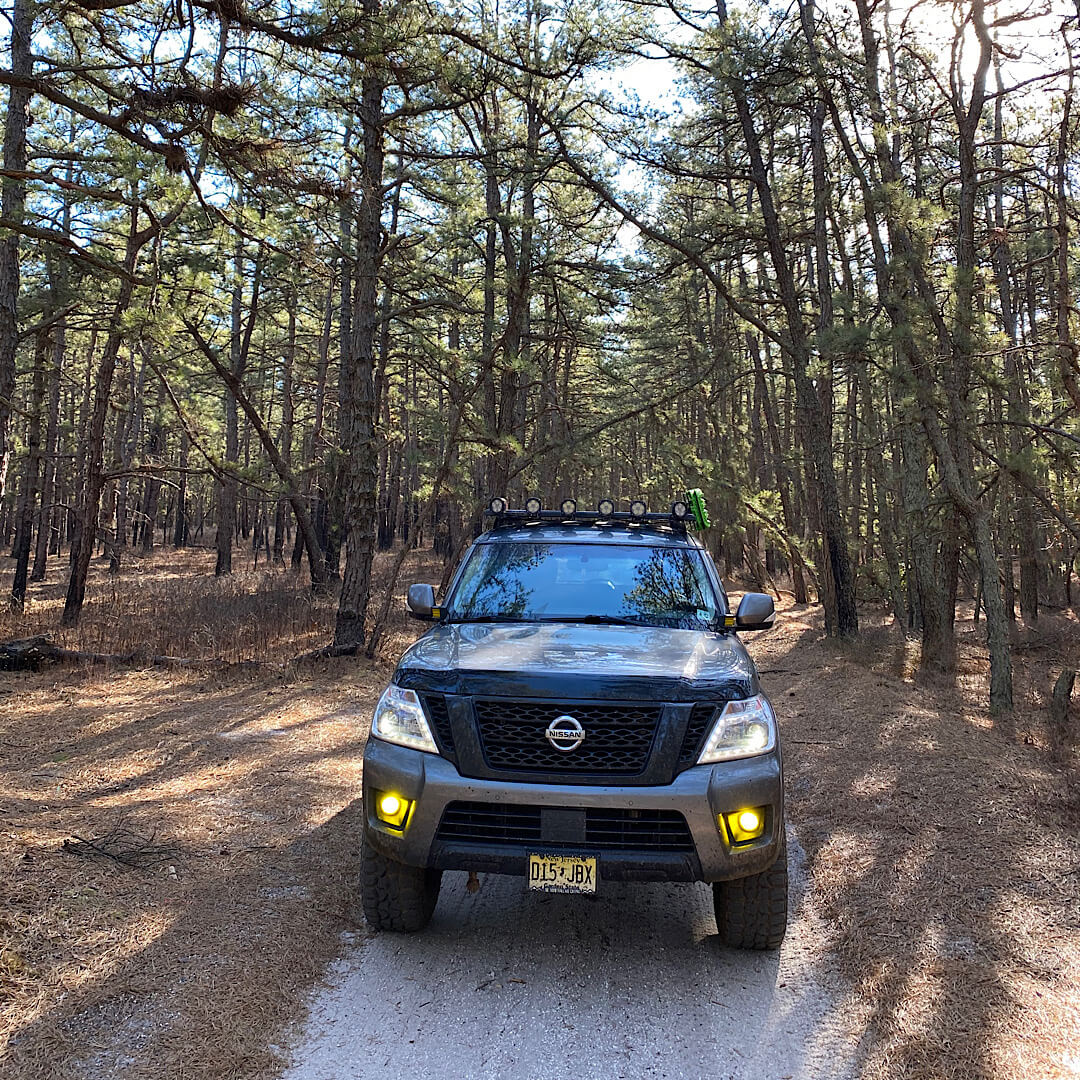 Nissan Armada Rhino rack: pioneer roof rack with backbone