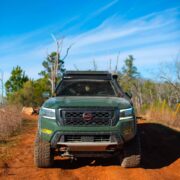 Nissan Frontier D41 with off-road modifications and Z1 off road snorkel