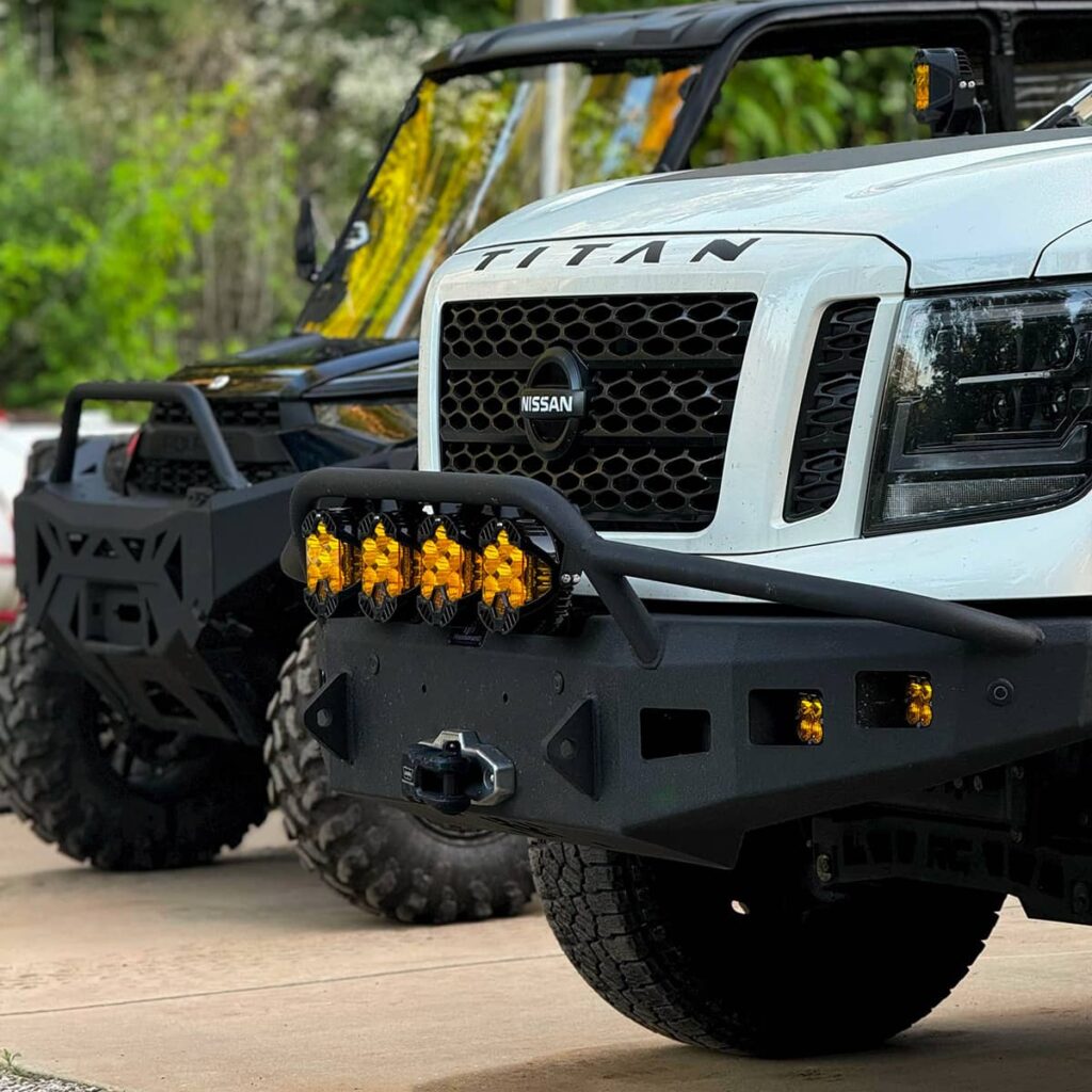 HammerHead Armor Front Bumper with Warn Xeon 12-S Recovery Winch