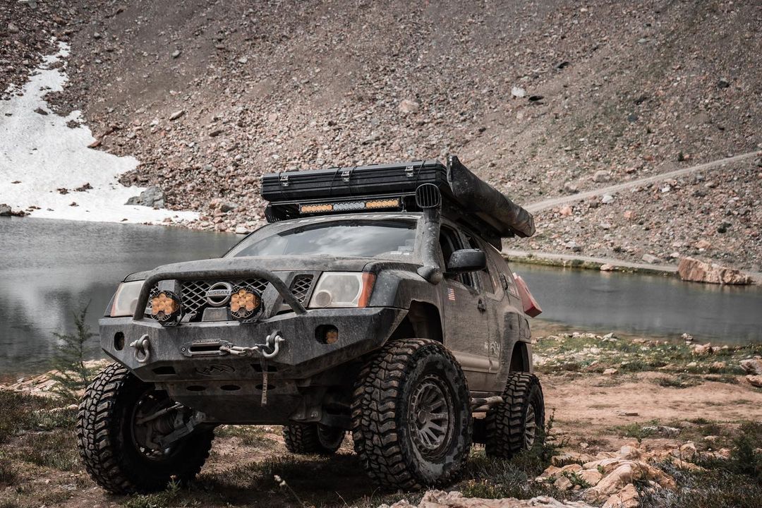 Expedition One Trail Series Front Bumper with Heftyfabworks Steel Skid Plates