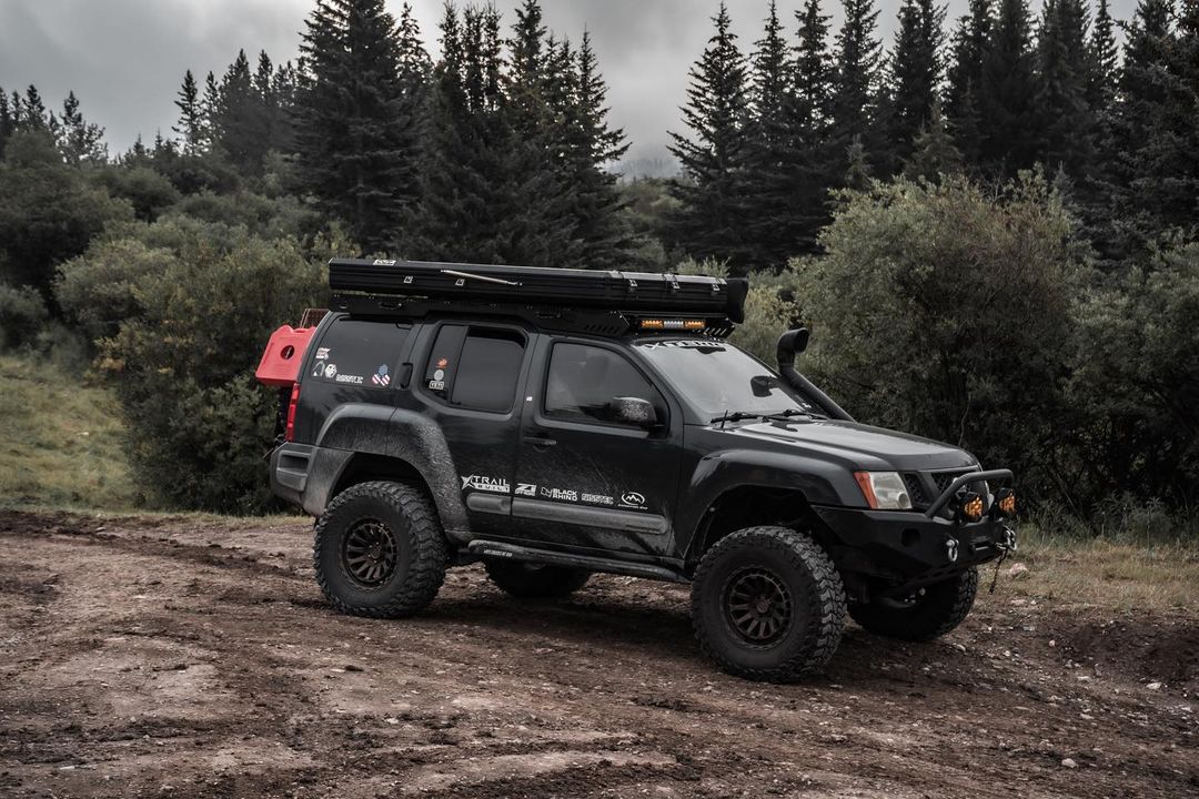 lifted Nissan Xterra with off-road mods
