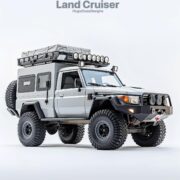 Short Toyota Land Cruiser 78 chassis cab with a camper