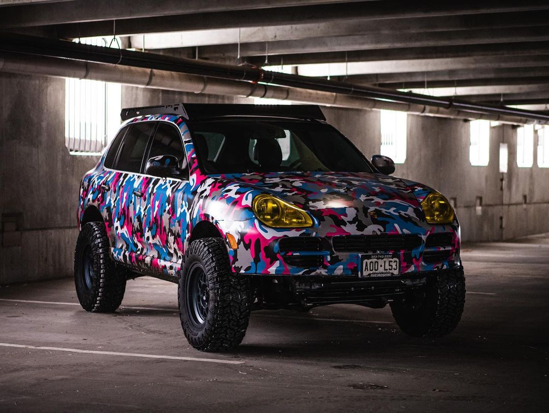 Porsche Cayenne overland roof rack by Sherpaec