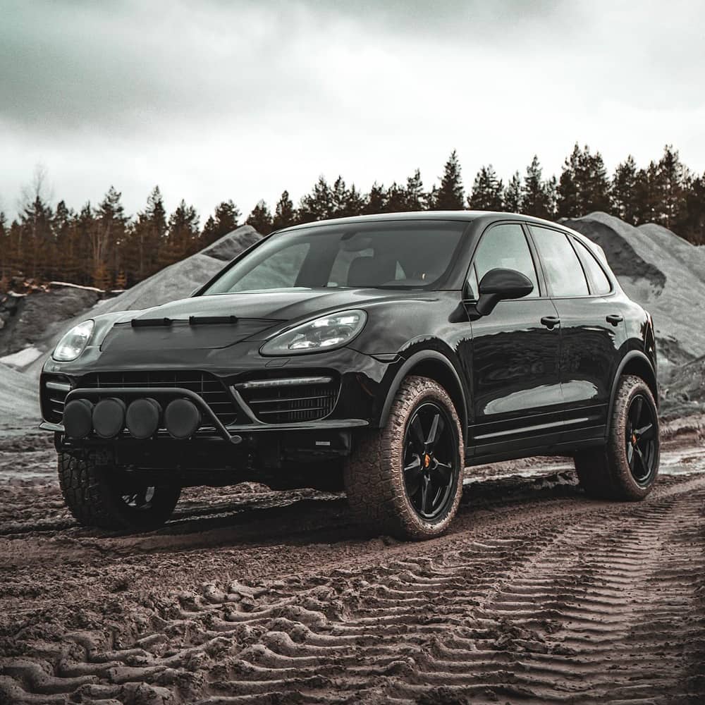 Tastefully Modified Off Road Porsche Cayenne 958 on A/T Tires