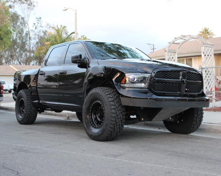 Wide body Dodge Ram 1500 Prerunner on 37 Inch Wheels