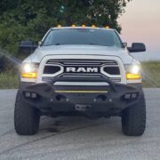 Ram 3500 HD with Fab Four Front Matrix w/Prerunner Guard Front Bumper