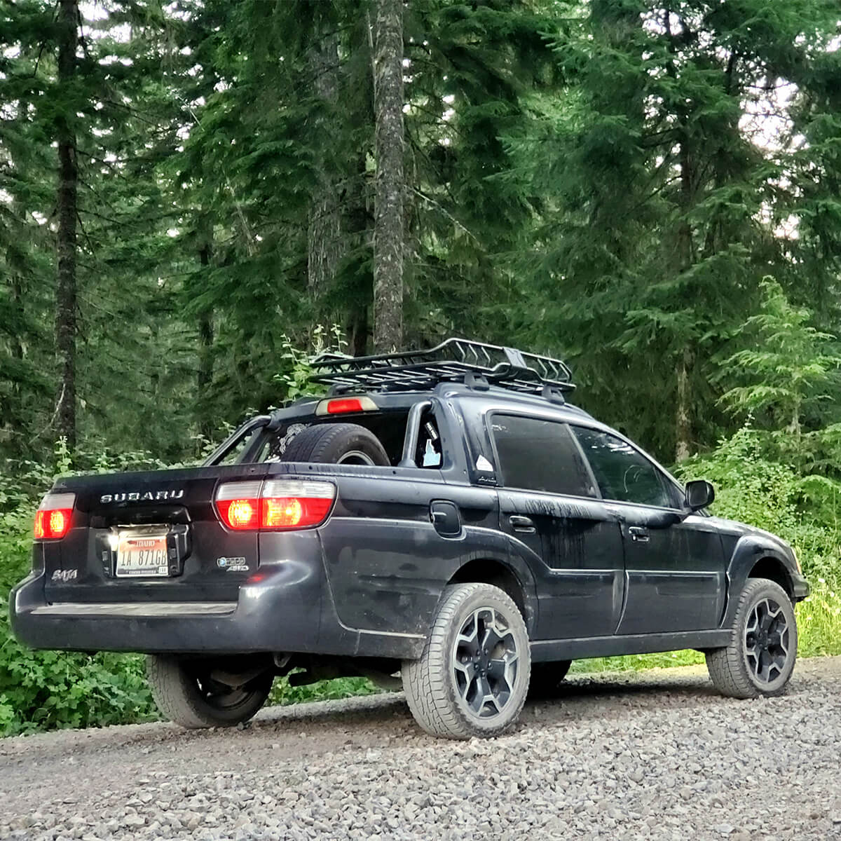 Subaru Baja pickup truck off-road adventures