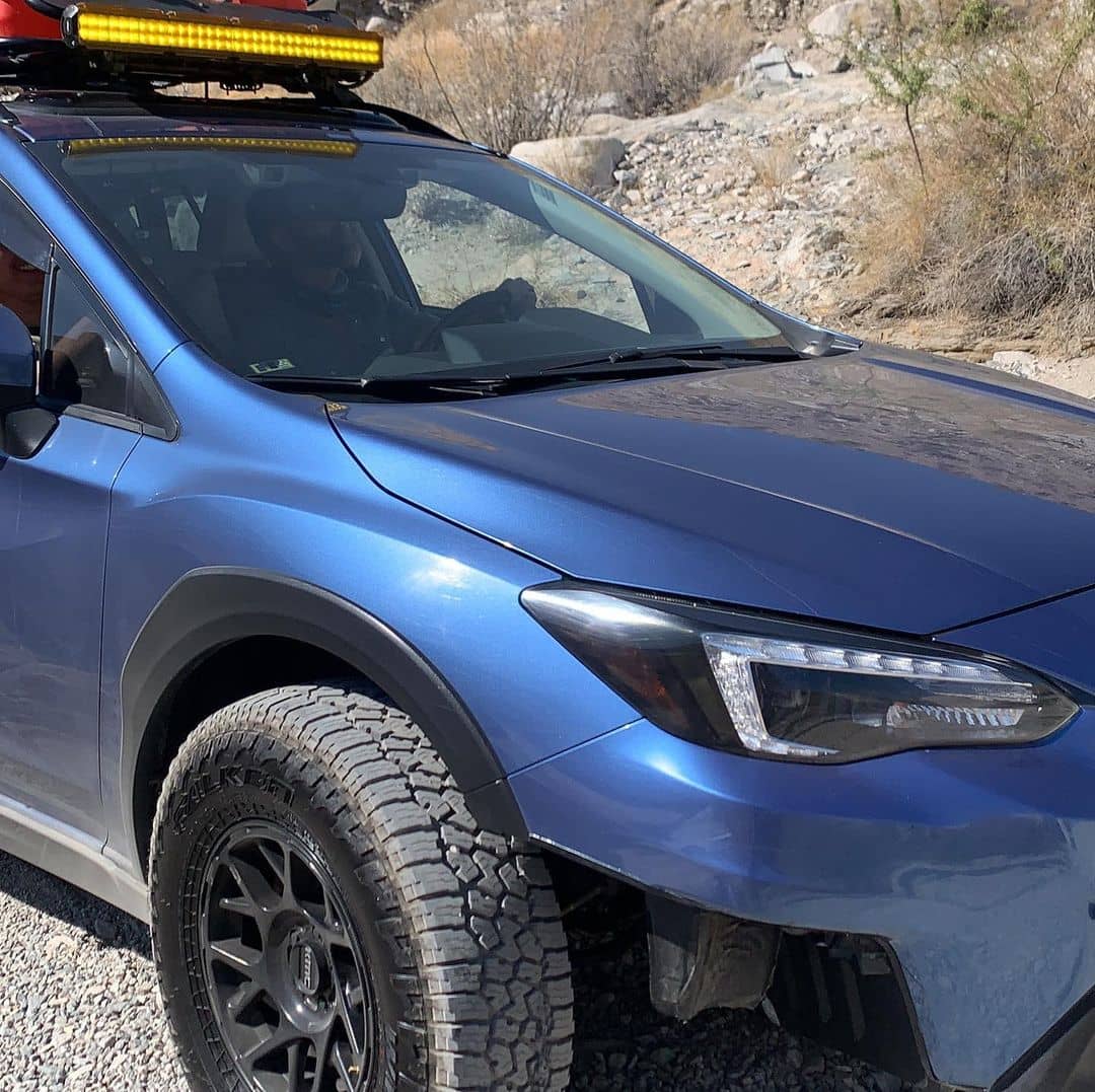 Subaru Crosstrek LED lights headlights, and LED light bar